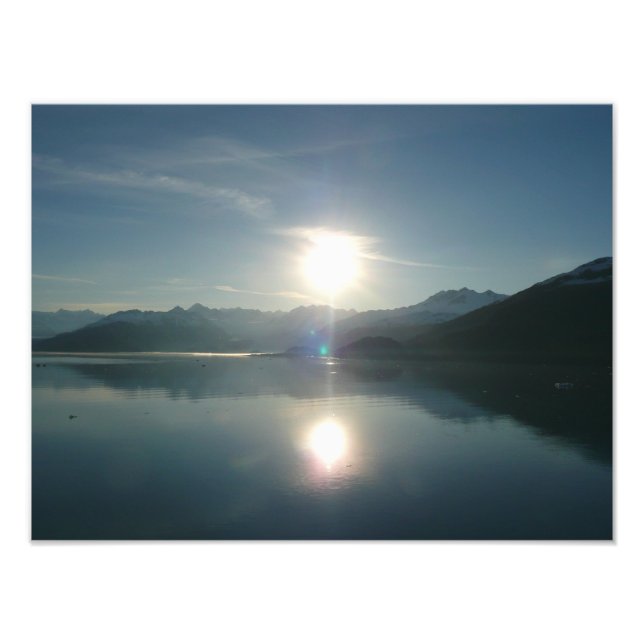 Sunrise over College Fjord Alaska Photography Photo Print (Front)