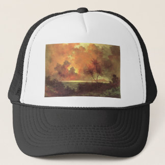 Sunrise Over Diamond Head, oil on canvas painting Trucker Hat