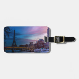 Sunrise over Eiffel tower - Paris, France, Europe Luggage Tag
