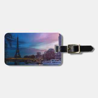 Sunrise over Eiffel tower - Paris, France, Europe Luggage Tag