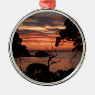 Sunrise Over Freycinet Np Metal Tree Decoration