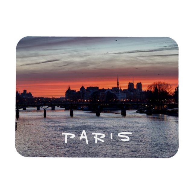 Sunrise over Ile de la Cite and Notre Dame - Paris Magnet (Horizontal)