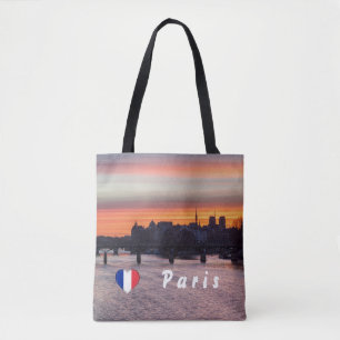 Sunrise over Ile de la Cite and Notre Dame - Paris Tote Bag