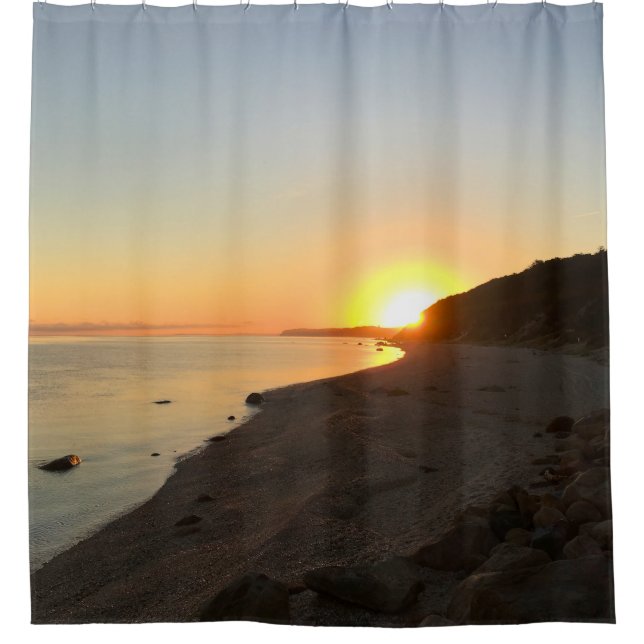 Sunrise Over Long Island Sound Shower Curtain (Front)