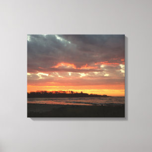 Sunrise over Maine Coastline Canvas Print