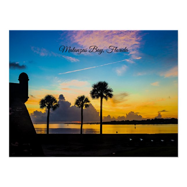 Sunrise over Matanzas Bay Poster (Front)