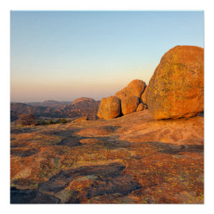 Sunrise over Matobo Hills Poster