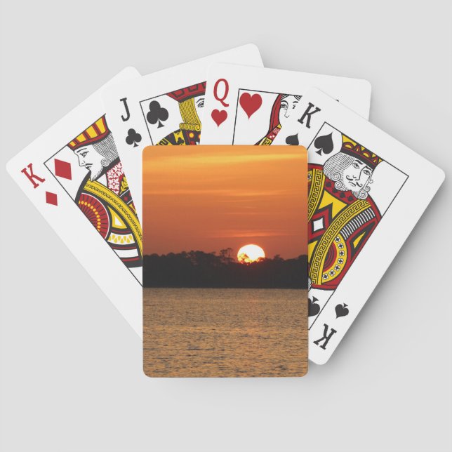 Sunrise Over Perdido Bay Playing Cards (Back)