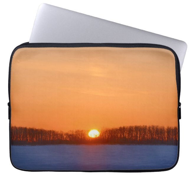 Sunrise Over Prairie | Manitoba, Canada Laptop Sleeve (Front)