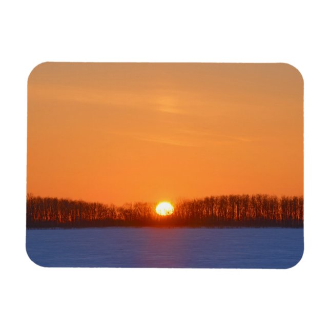 Sunrise Over Prairie | Manitoba, Canada Magnet (Horizontal)