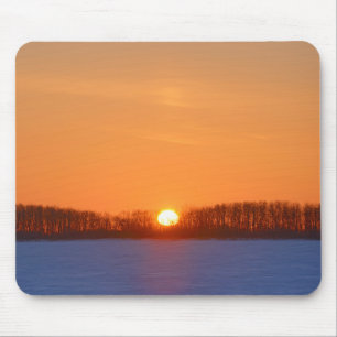 Sunrise Over Prairie   Manitoba, Canada Mouse Mat