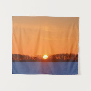 Sunrise Over Prairie   Manitoba, Canada Tapestry