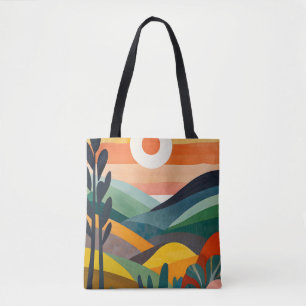 Sunrise Over Rolling Hills Tote Bag