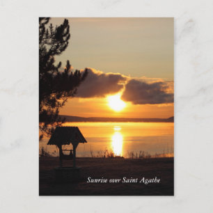 Sunrise over Saint Agathe Postcard