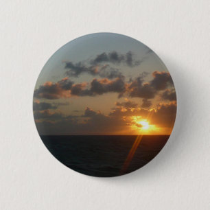 Sunrise over San Juan I Puerto Rico 6 Cm Round Badge