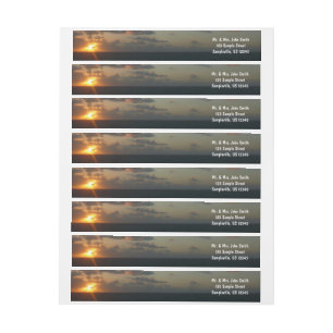 Sunrise over San Juan I Puerto Rico Wrap Around Label