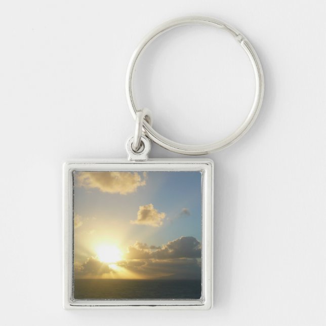 Sunrise over San Juan II Puerto Rico Key Ring (Front)