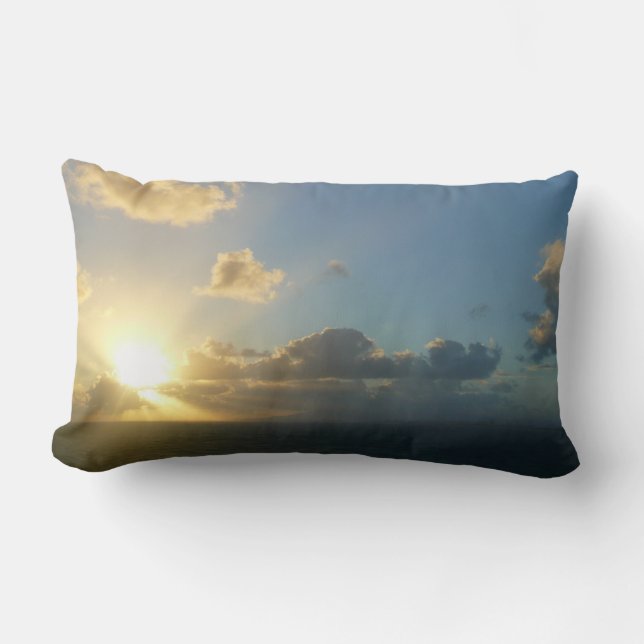 Sunrise over San Juan II Puerto Rico Lumbar Cushion (Front)