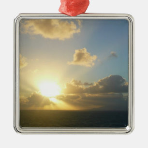 Sunrise over San Juan II Puerto Rico Metal Tree Decoration