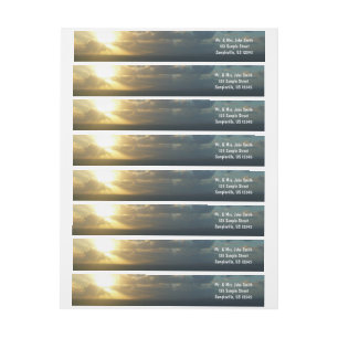 Sunrise over San Juan II Puerto Rico Wrap Around Label