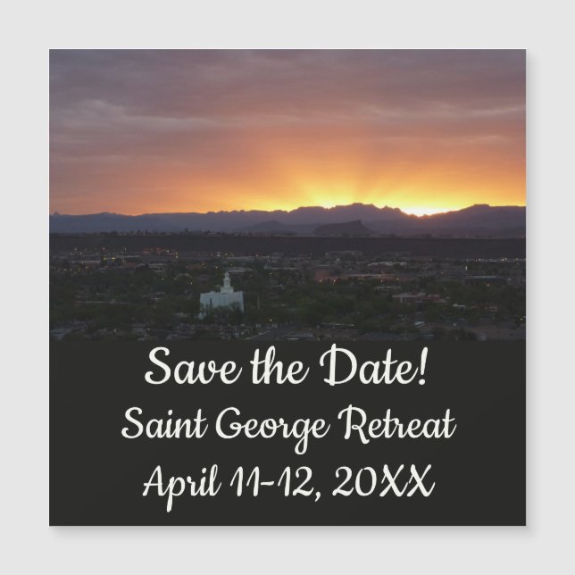 Sunrise over St. George Utah Landscape (Front)