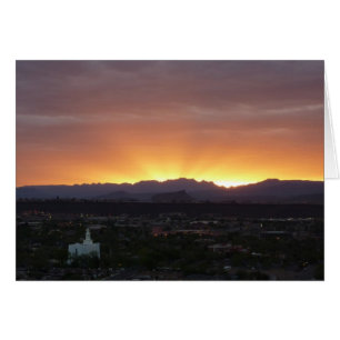 Sunrise over St. George Utah Landscape