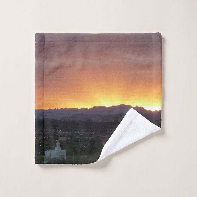 Sunrise over St. George Utah Landscape Wash Cloth (Wash Cloth)