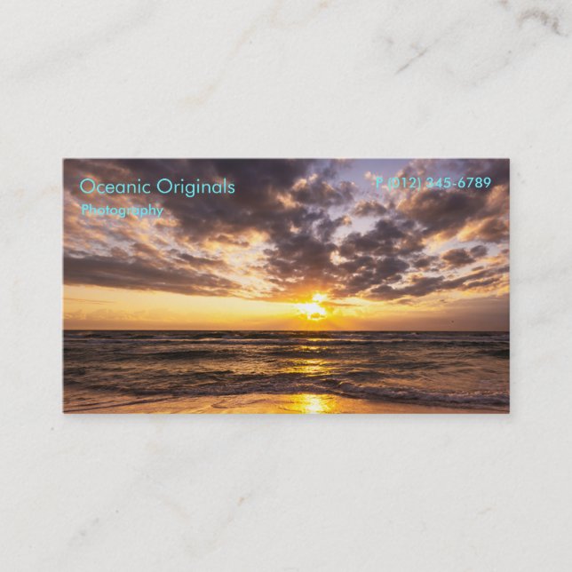 Sunrise Over Surfers Paradise Business Card (Front)