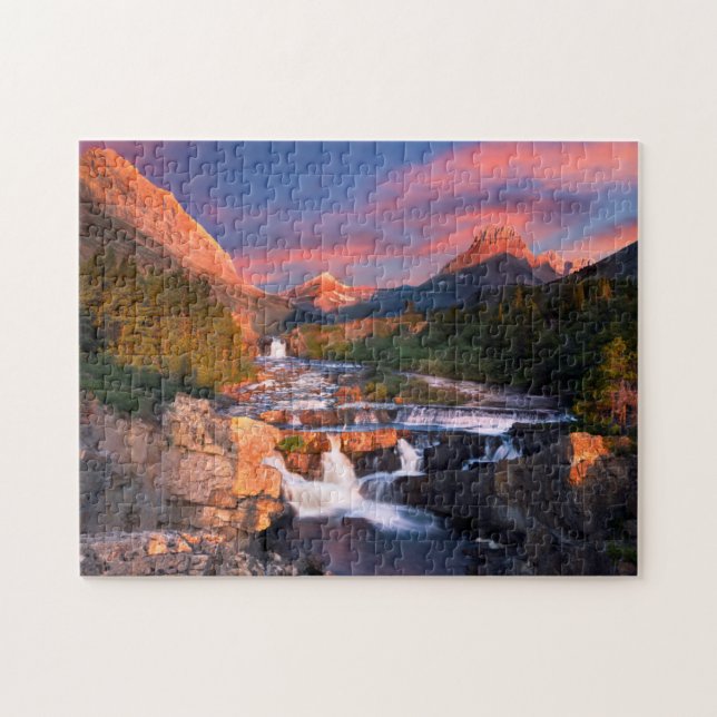 Sunrise over Swiftcurrent Creek Jigsaw Puzzle (Horizontal)