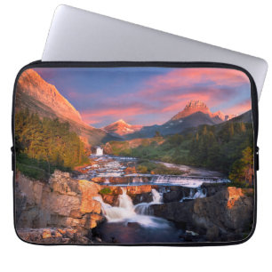 Sunrise over Swiftcurrent Creek Laptop Sleeve