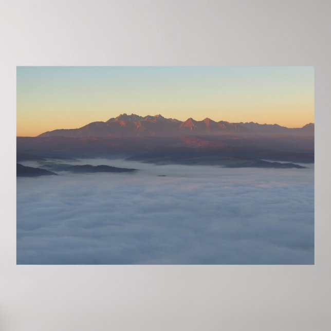 Sunrise over Tatras Poster (Front)