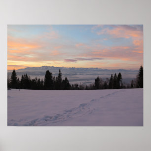 Sunrise over Tatras Poster
