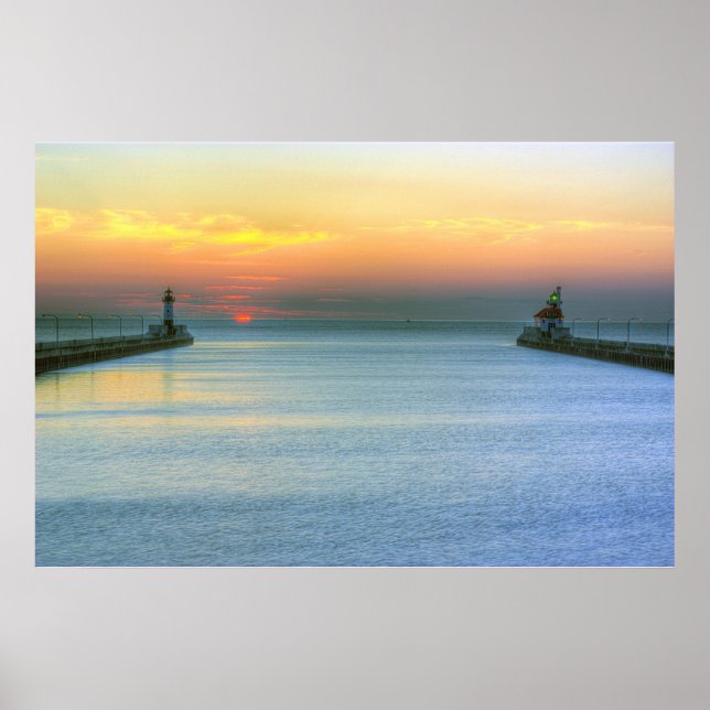 Sunrise over the Canal Poster (Front)