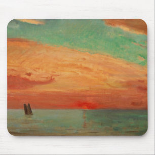 Sunrise over the Eastern Sea (Asian Art) (Takeji) Mouse Mat