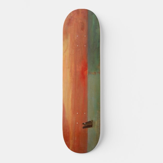 Sunrise over the Eastern Sea (Asian Art) (Takeji) Skateboard (Front)