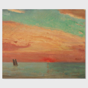 Sunrise over the Eastern Sea (Asian Art) (Takeji) Wrapping Paper