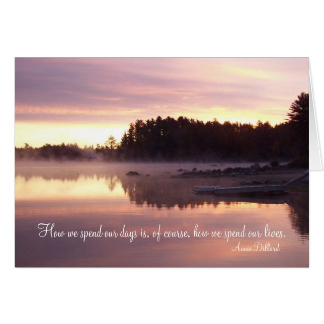 Sunrise over the lake (Front Horizontal)