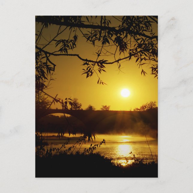 Sunrise over the Maumee river Postcard (Front)