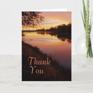 Sunrise over the Maumme river Thank You Card