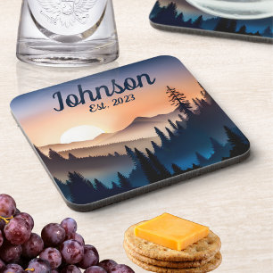 Sunrise Over the Mountains Coaster