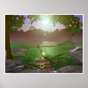 Sunrise Over the Mountains-roads #3 Poster