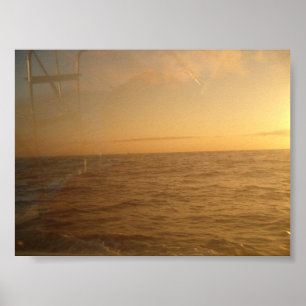 sunrise over the ocean in Cabo Poster