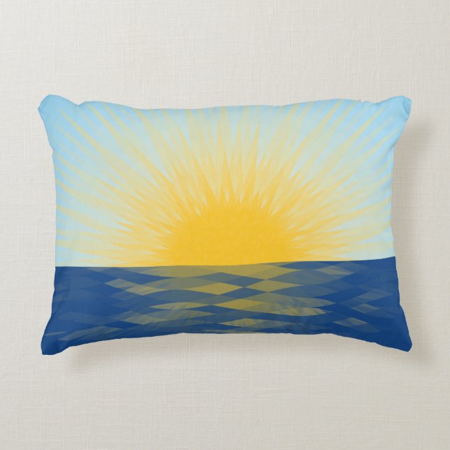 Sunrise over the Ocean New Beginnings Decorative Cushion (Front)