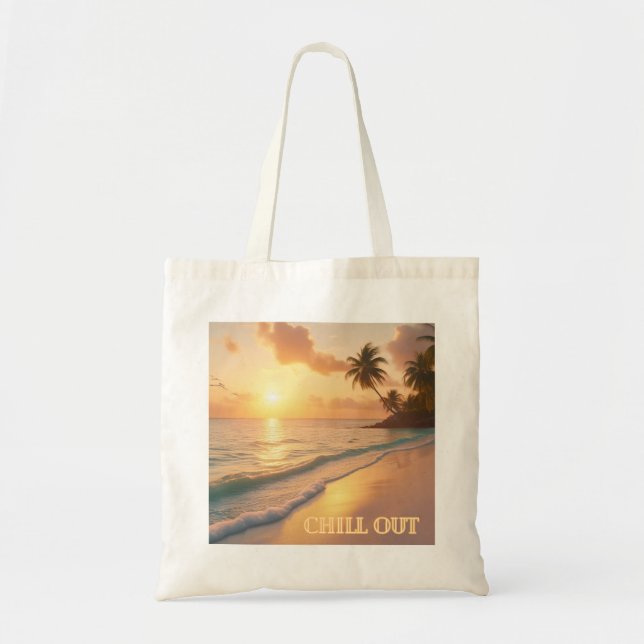 Sunrise Over the Shore – Plastic-Free Purpose Tote Bag (Front)