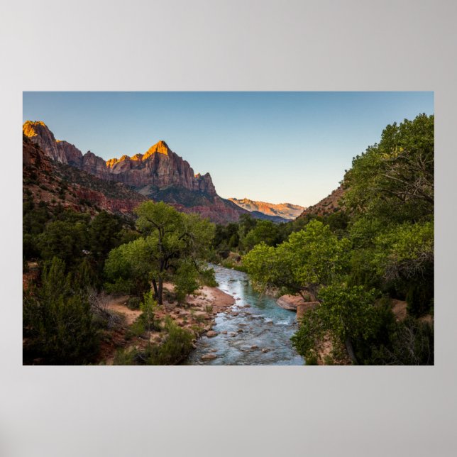 Sunrise Over the Watchman Poster (Front)