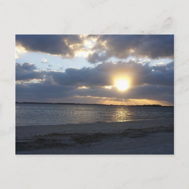 Sunrise over water Postcard (Front)