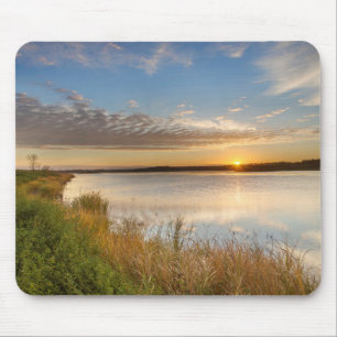 Sunrise Over Wetlands At Arrowwood National Mouse Mat