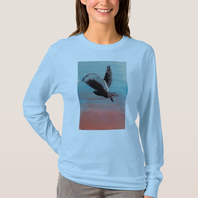 Sunrise Owl Art T-Shirt (Front)