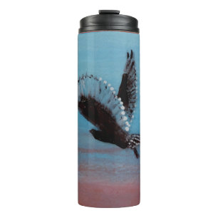 Sunrise Owl Flying Bird Thermal Tumbler