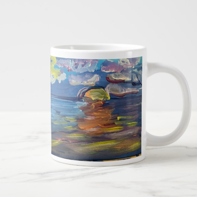 Sunrise Painting Jumbo Coffee Mug (Right)